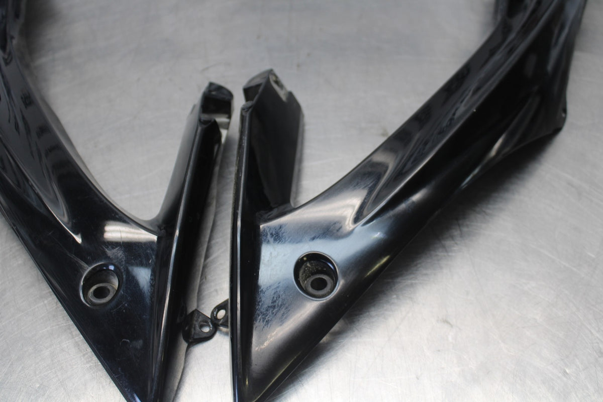06-07 YAMAHA YZF R6 RIGHT FRONT UPPER SIDE FAIRING COWL PLASTIC SET BB00