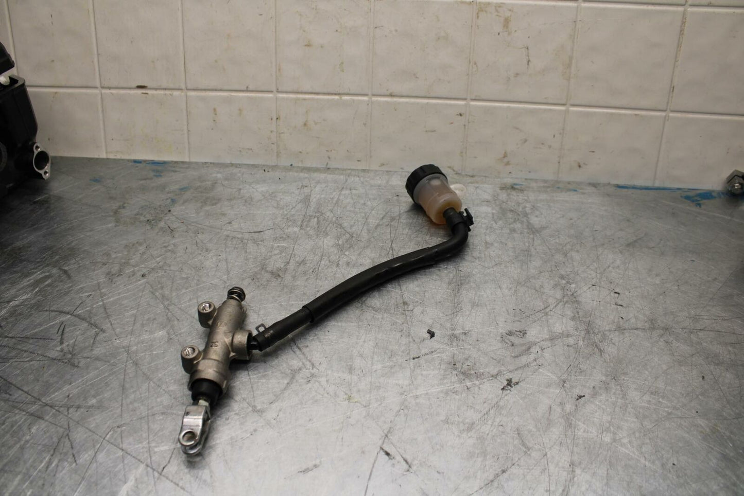 10-13 KAWASAKI Z1000 REAR BACK BRAKE MASTER CYLINDER W RESERVOIR  BB421