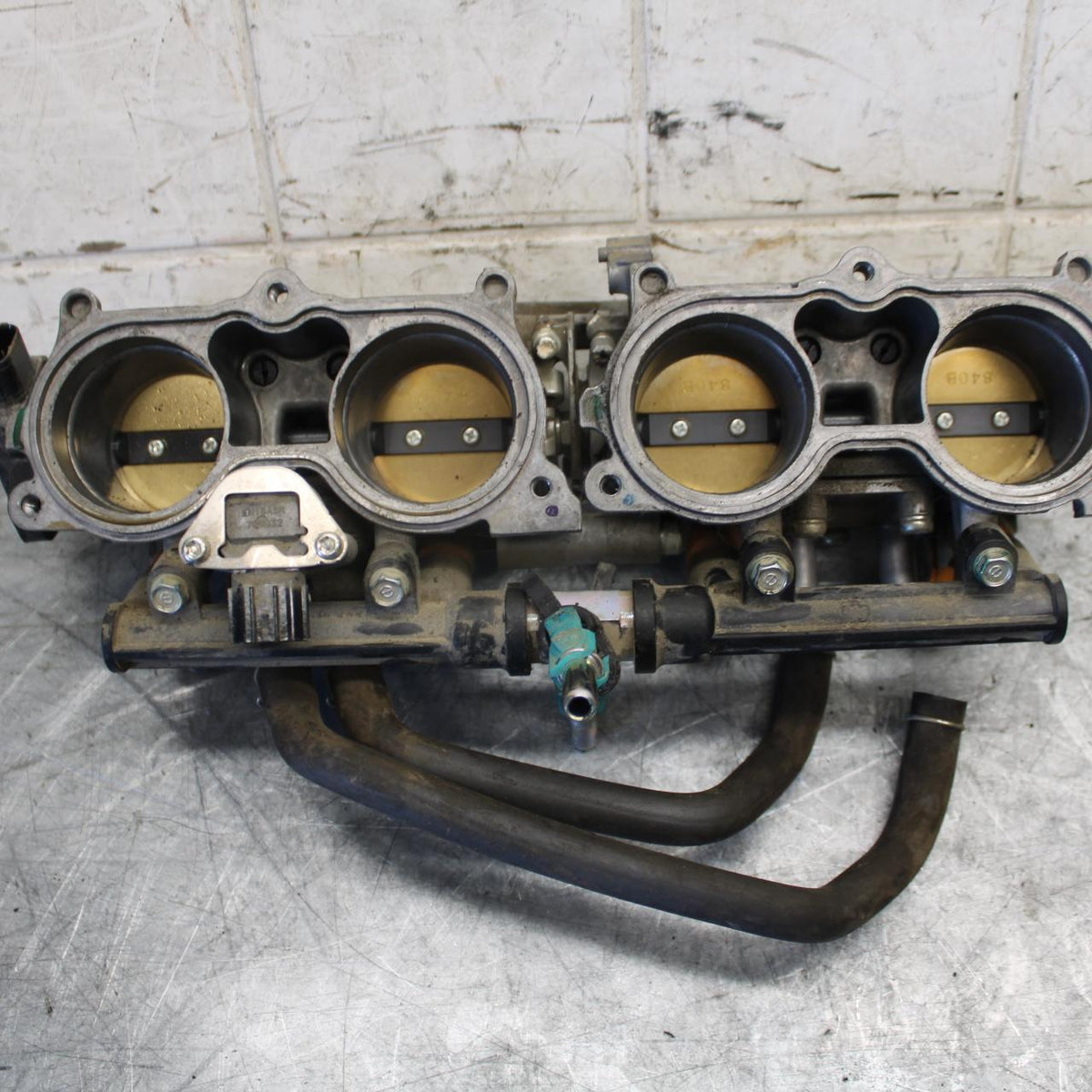 2009 Honda CBR600RR MAIN FUEL INJECTORS / THROTTLE BODIES 16401-MFJ-A01 BB536