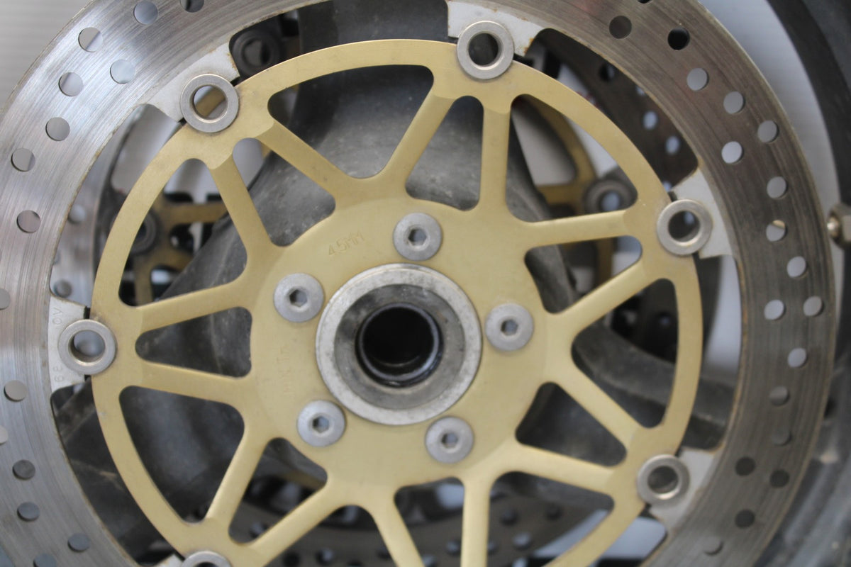 00-05 KAWASAKI NINJA ZX12R FRONT WHEEL FRONT RIM & ROTORS BB892