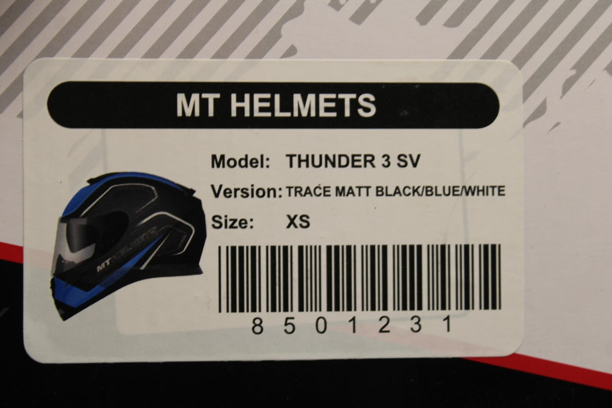 MT HELMETS THUNDER 3SV MOTORCYCLE FULL FACE HELMET XS