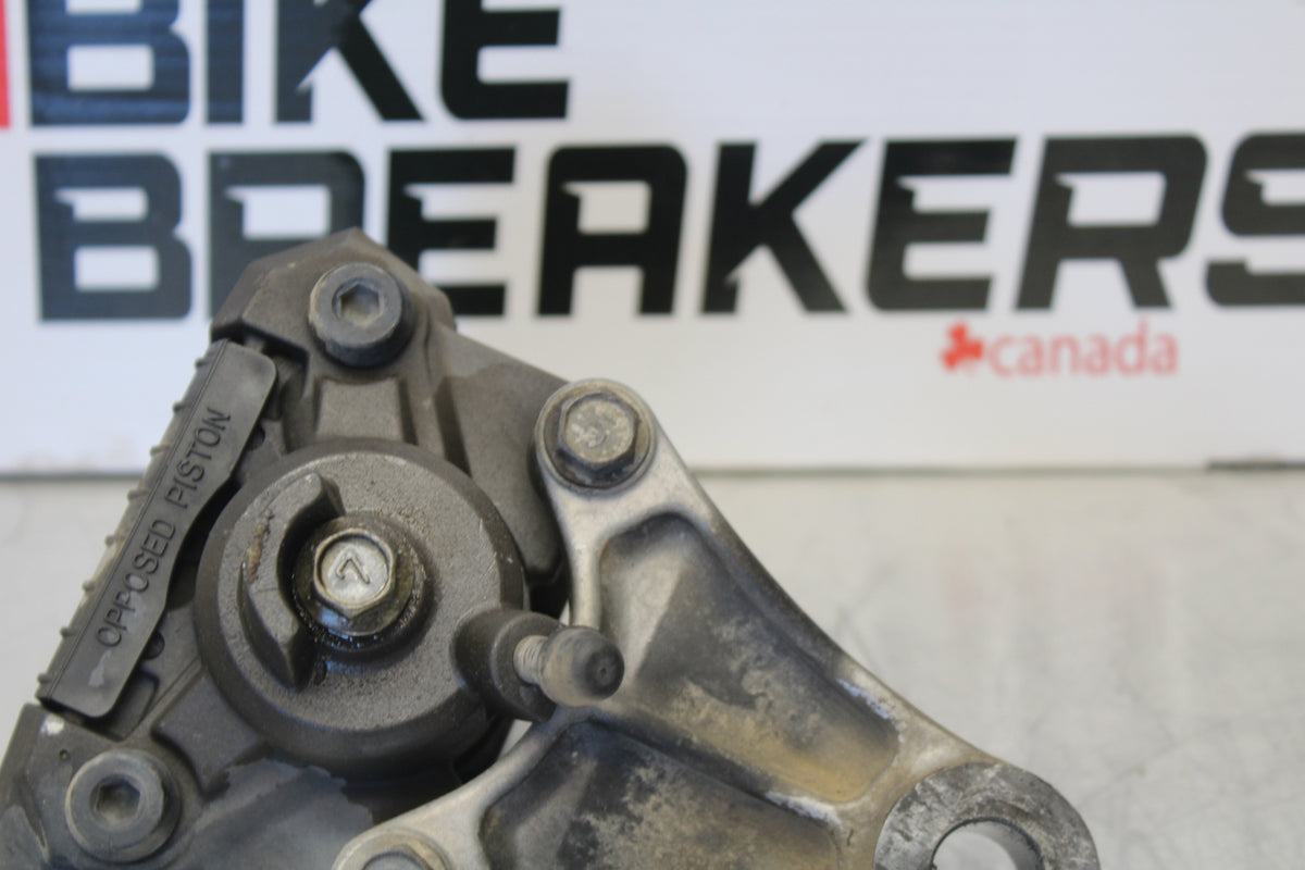 00 SUZUKI SV650 REAR BACK BRAKE CALIPER W MOUNT BRACKET BB156
