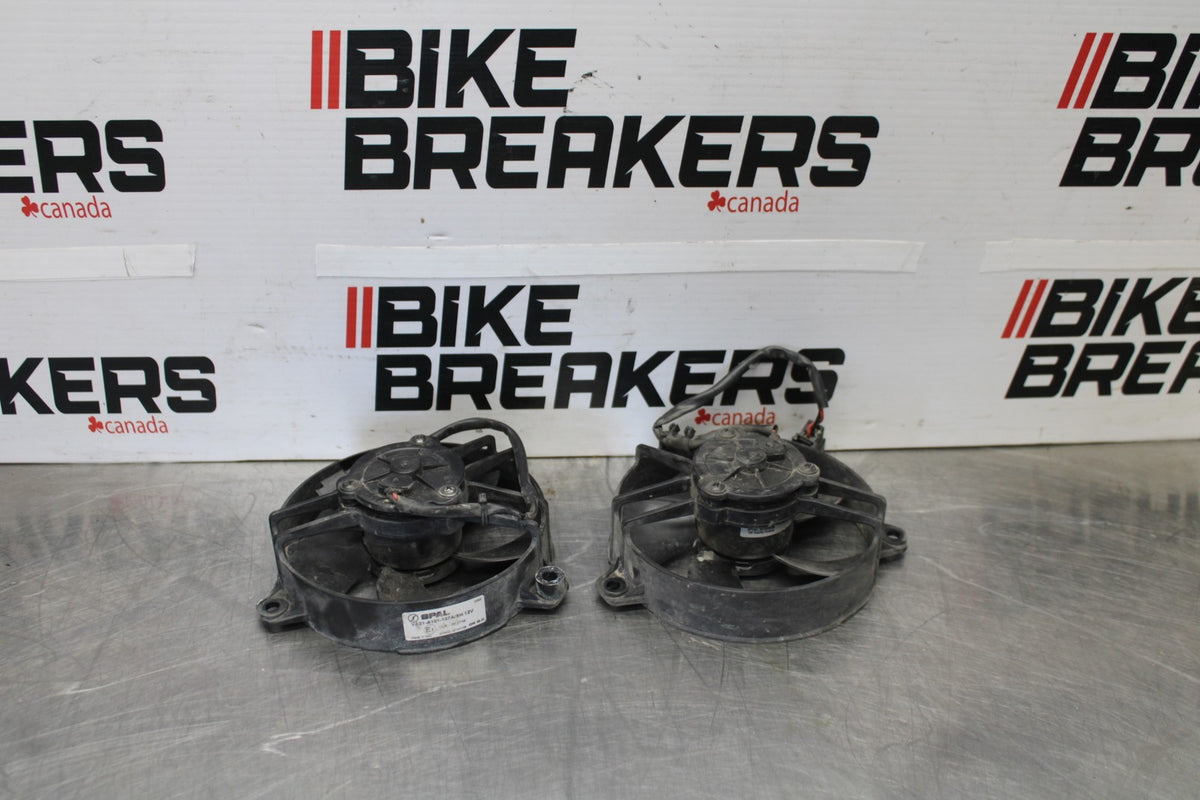 24 APRILIA TUONO V4 1100 FACTORY ABS ENGINE RADIATOR COOLING FAN SET BB887
