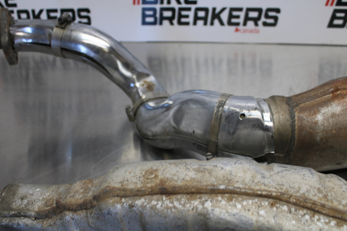 85 YAMAHA RZ500 FULL EXHAUST SYSTEM HEADERS PIPE MUFFLER BB00