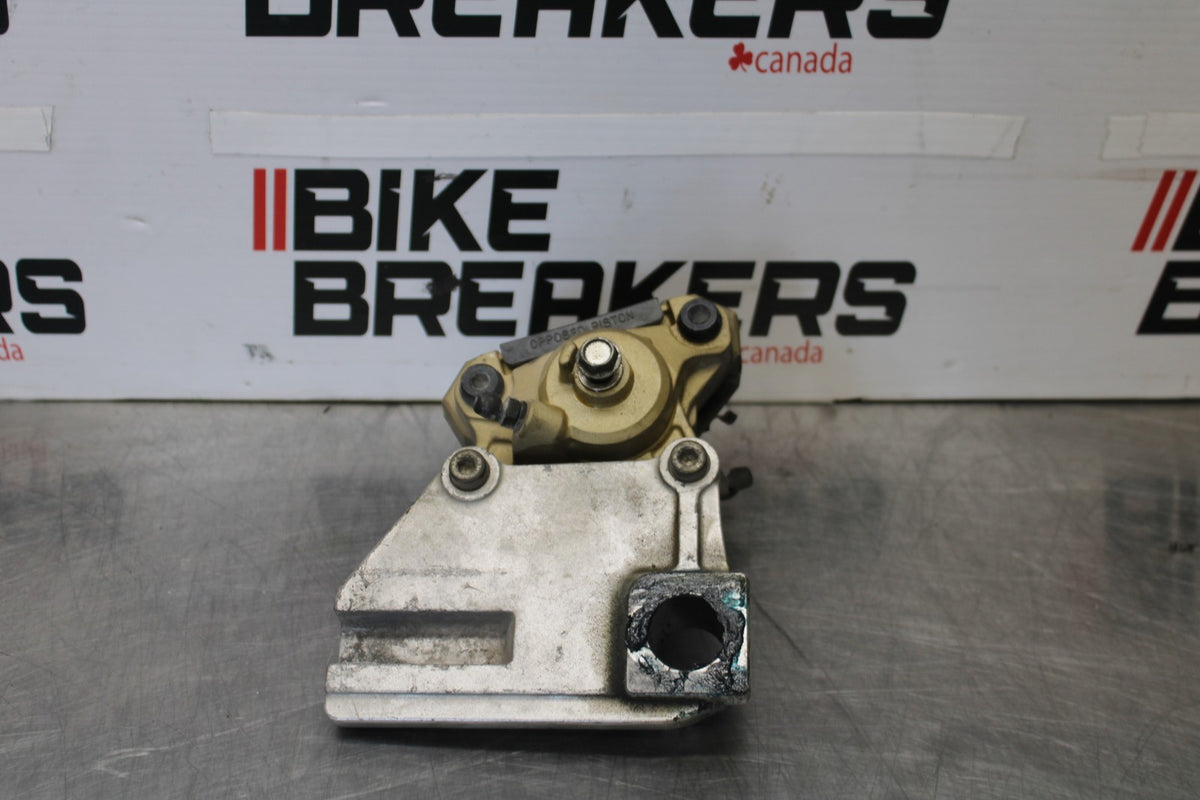 00-05 KAWASAKI NINJA ZX12R REAR BACK BRAKE CALIPER W MOUNT BRACKET BB892