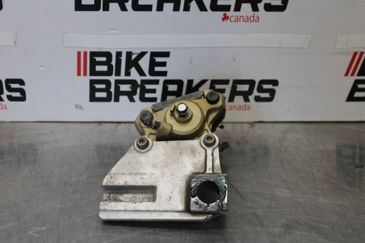 00-05 KAWASAKI NINJA ZX12R REAR BACK BRAKE CALIPER W MOUNT BRACKET BB892
