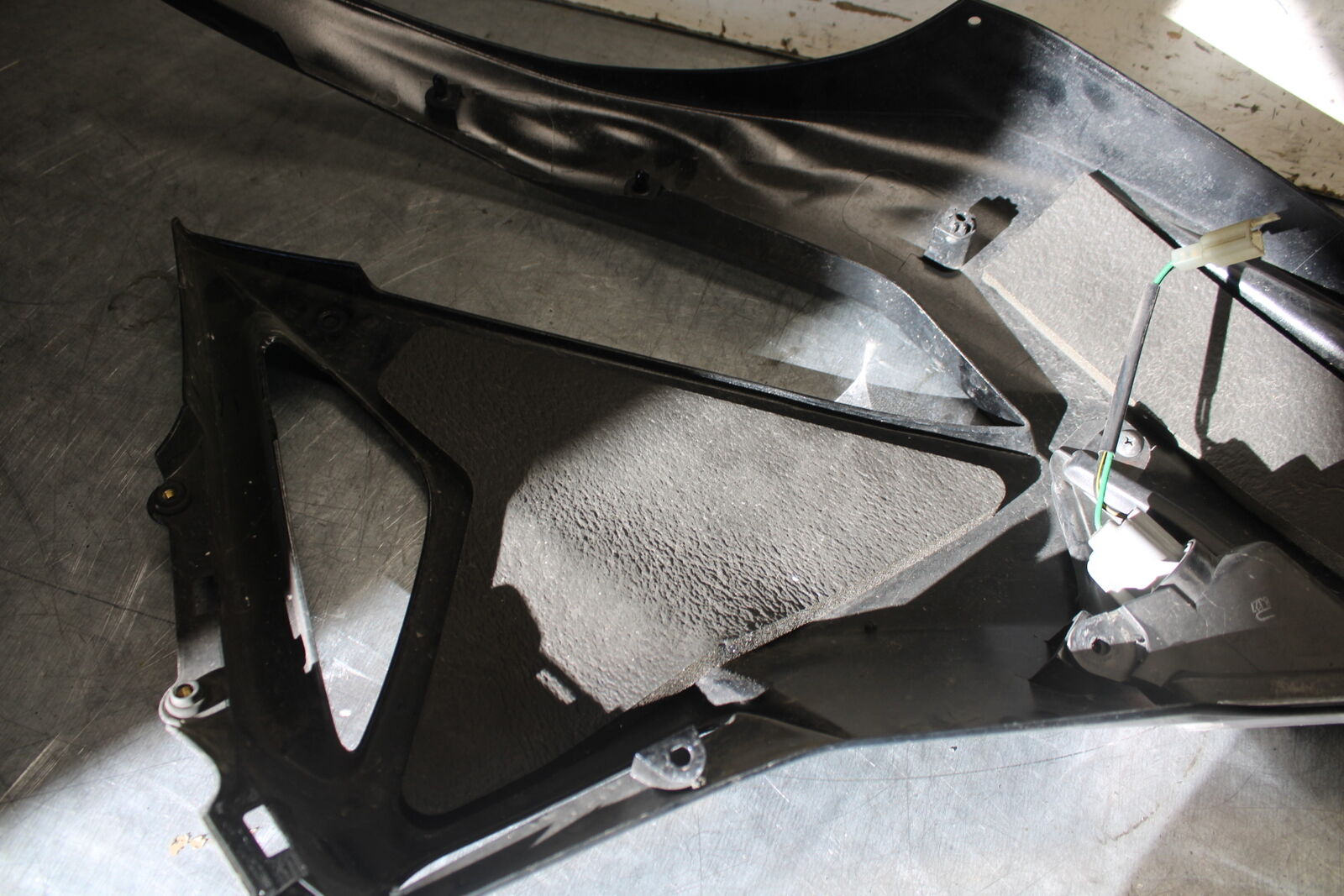 09-12 KAWASAKI NINJA ZX6R LEFT LOWER MID UPPER SIDE FAIRING COWL BB698