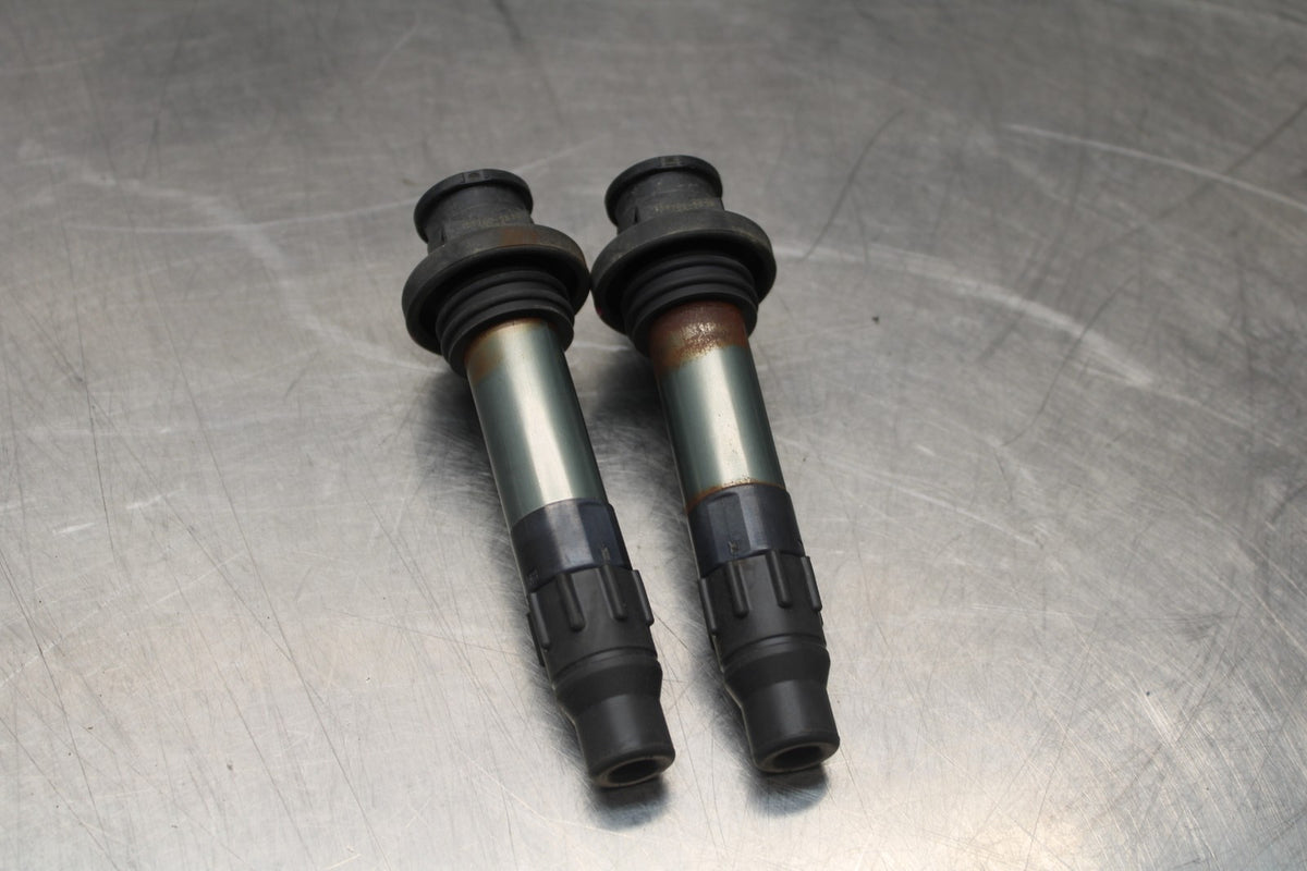 18-23 KAWASAKI NINJA 400 EX400 ABS IGNITION COILS COIL SPARK PLUG CAPS BB795