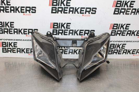 11-15 KAWASAKI NINJA ZX10R FRONT HEADLIGHT HEAD LIGHT LAMP BB840