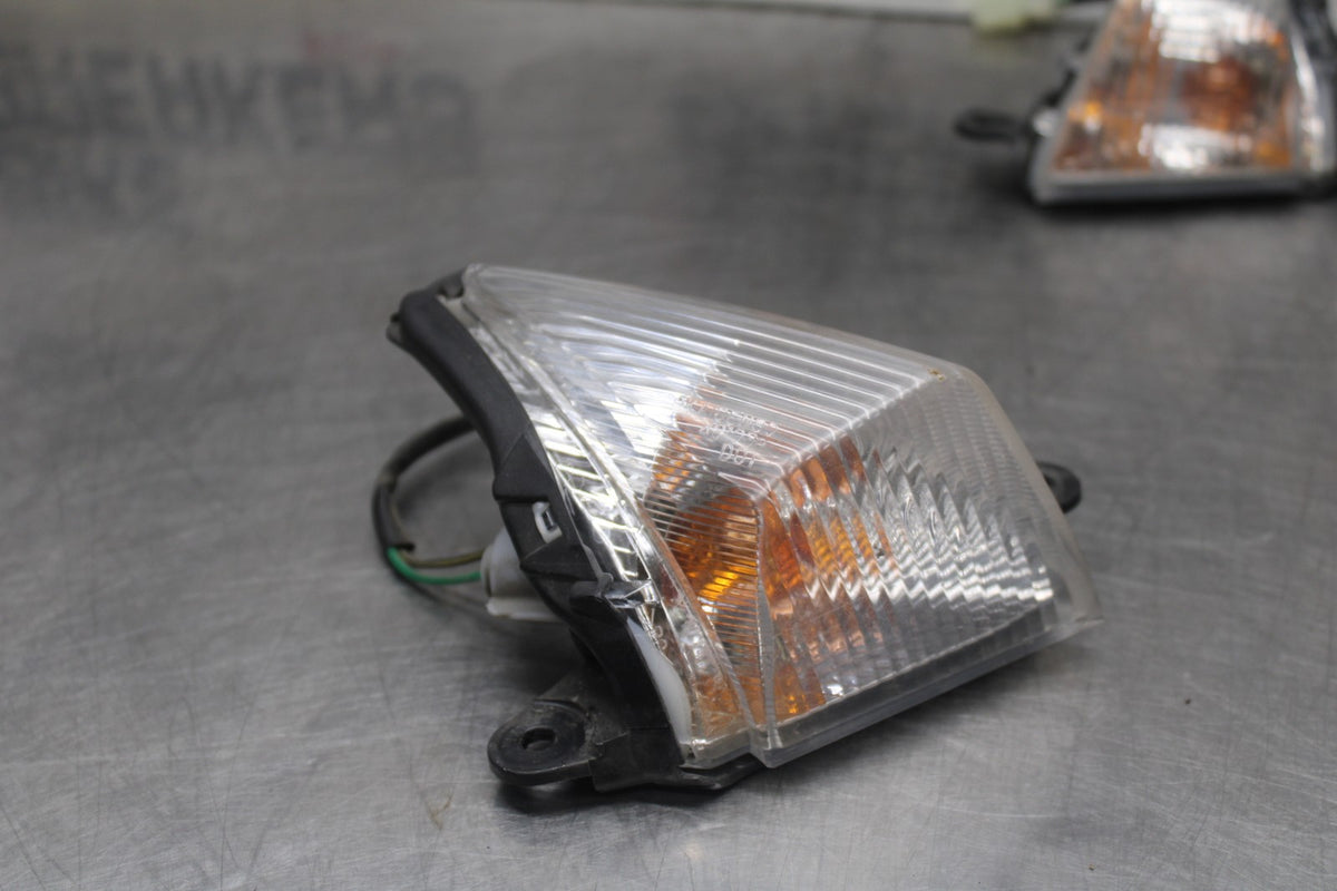 07-08 KAWASAKI NINJA ZX6R FRONT LEFT RIGHT TURN SIGNALS LIGHT INDICATORS BB937
