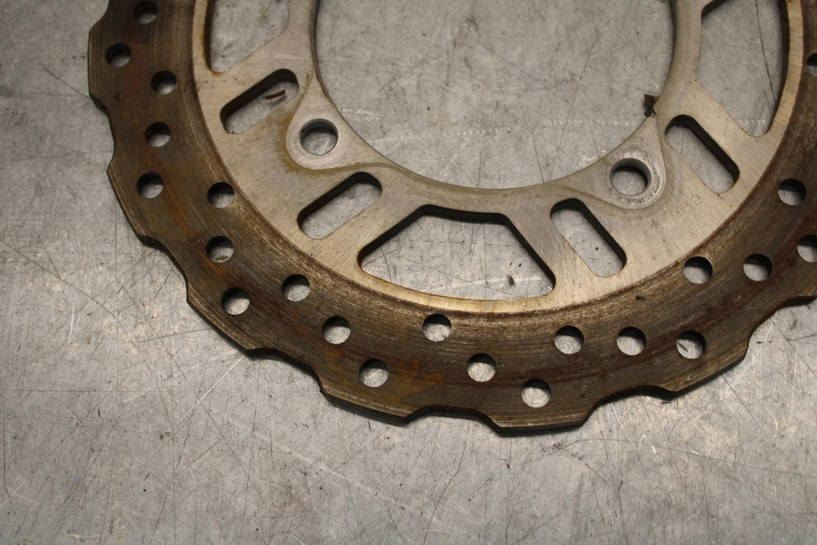 2012 Kawasaki Ninja ZX14R ZX1400E REAR ROTOR BACK BRAKE DISC WITH ABS RING BB60