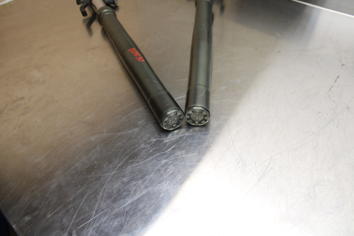 09-12 KAWASAKI NINJA ZX6R FRONT FORKS SHOCK  SET PAIR 44071-0633-828 B630