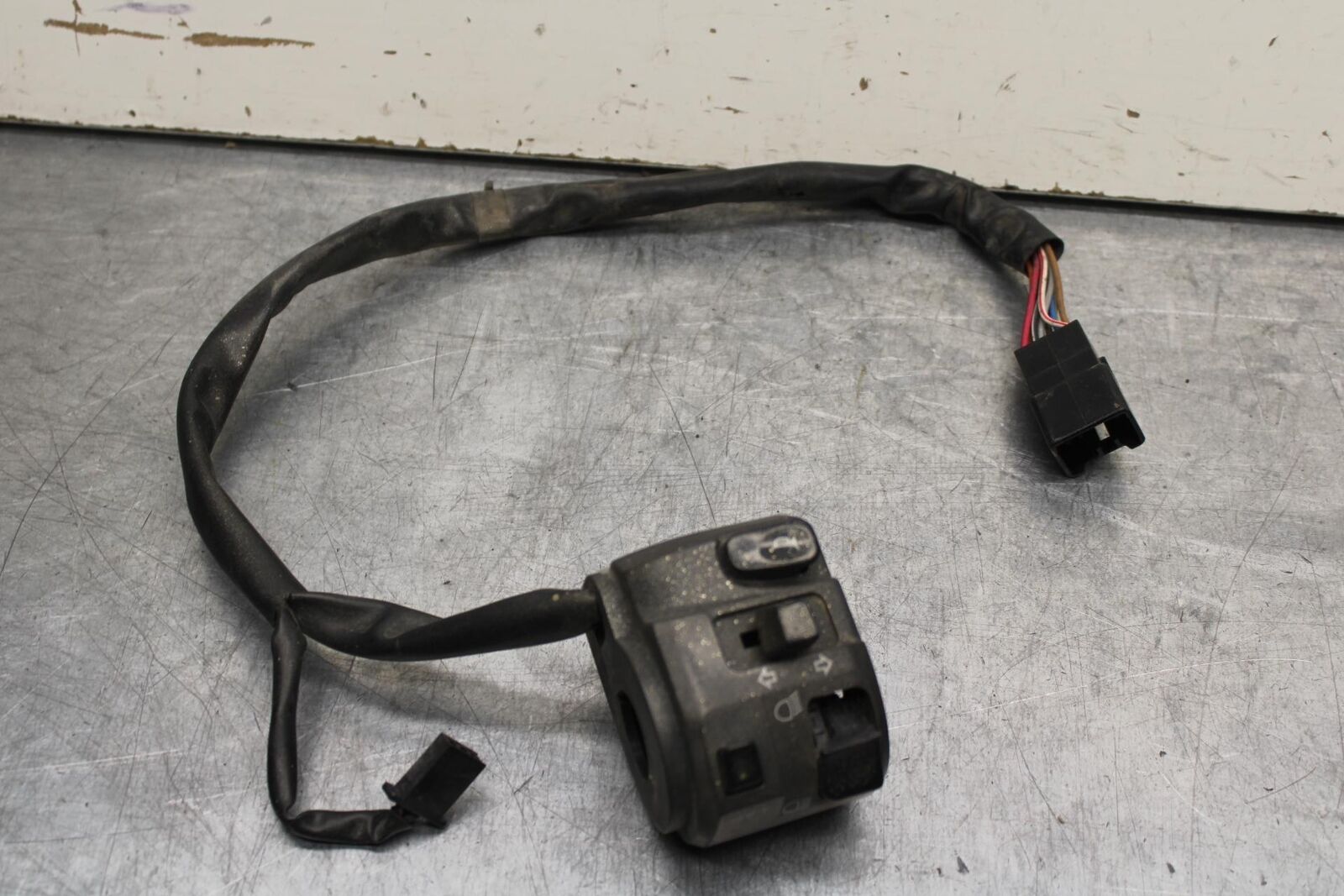 09-12 KAWASAKI NINJA ZX6R ZX600R LEFT CLIP ON HANDLE HORN SIGNALS SWITCH BB617