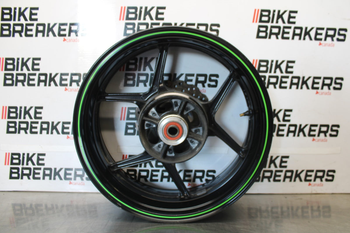 08 KAWASAKI NINJA ZX10R REAR WHEEL BACK RIM & ROTOR BB902