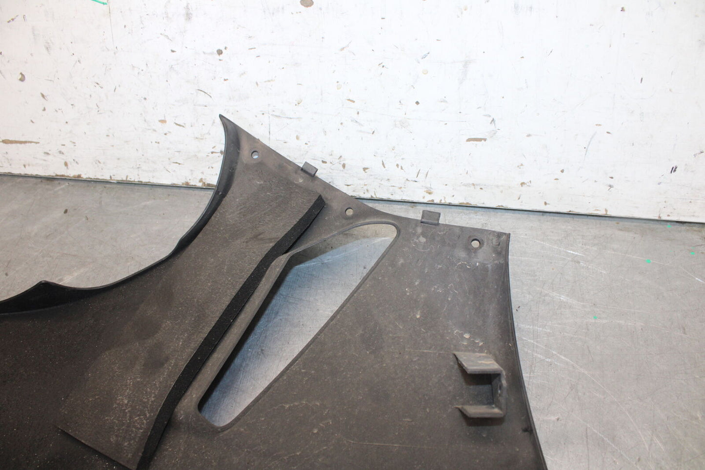 09-12 KAWASAKI NINJA ZX6R LEFT LOWER BOTTOM BELLY SIDE FAIRING COWL BB698