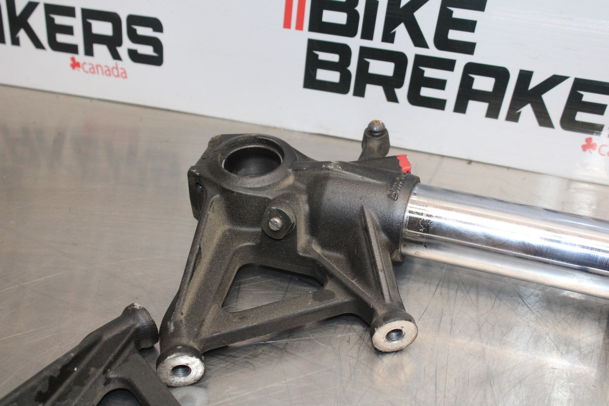 07-08 KAWASAKI NINJA ZX6R FRONT FORKS SHOCK SUSPENSION SET PAIR BB199
