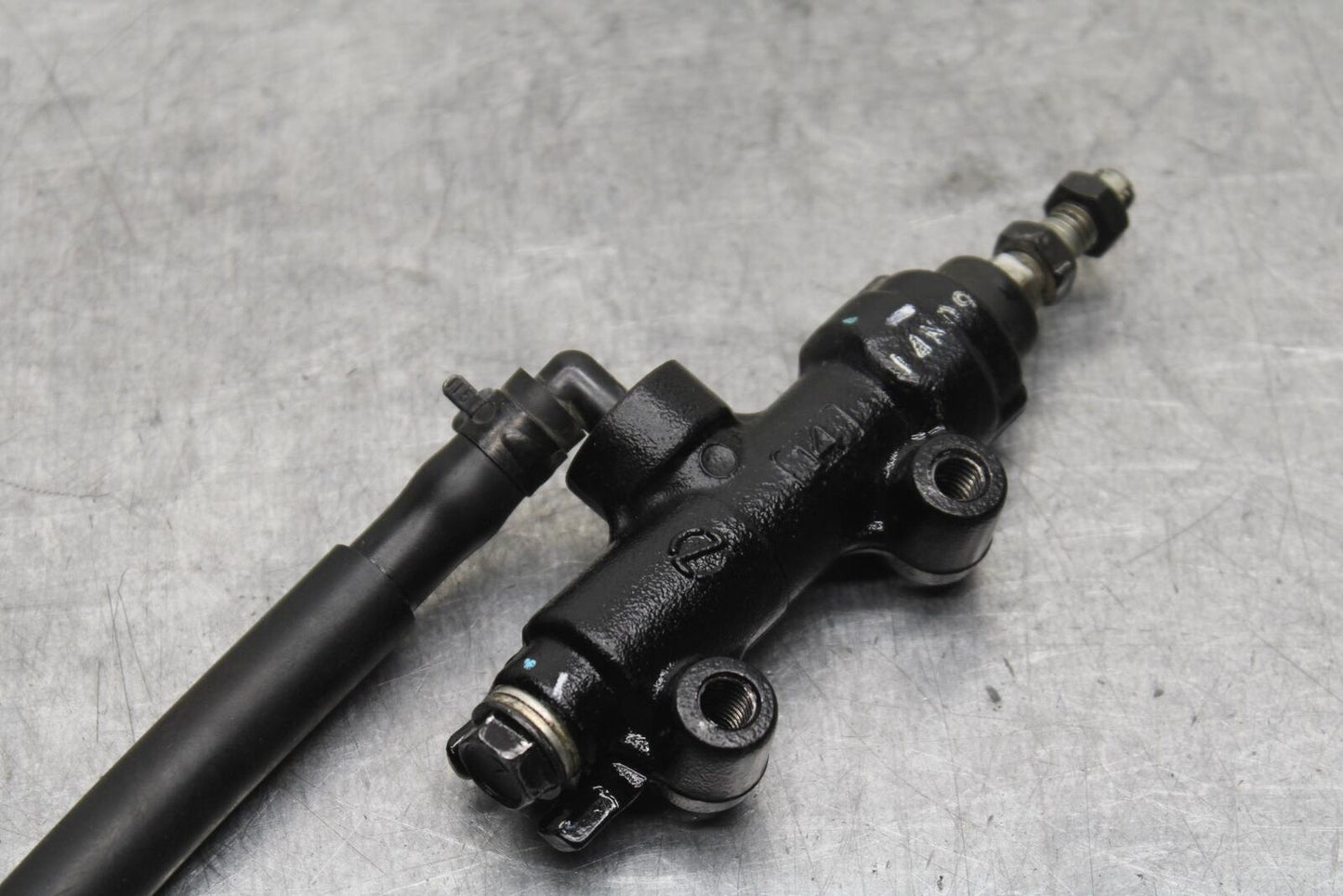 15-16 KAWASAKI EX300 REAR BACK BRAKE MASTER CYLINDER W RESERVOIR BB635