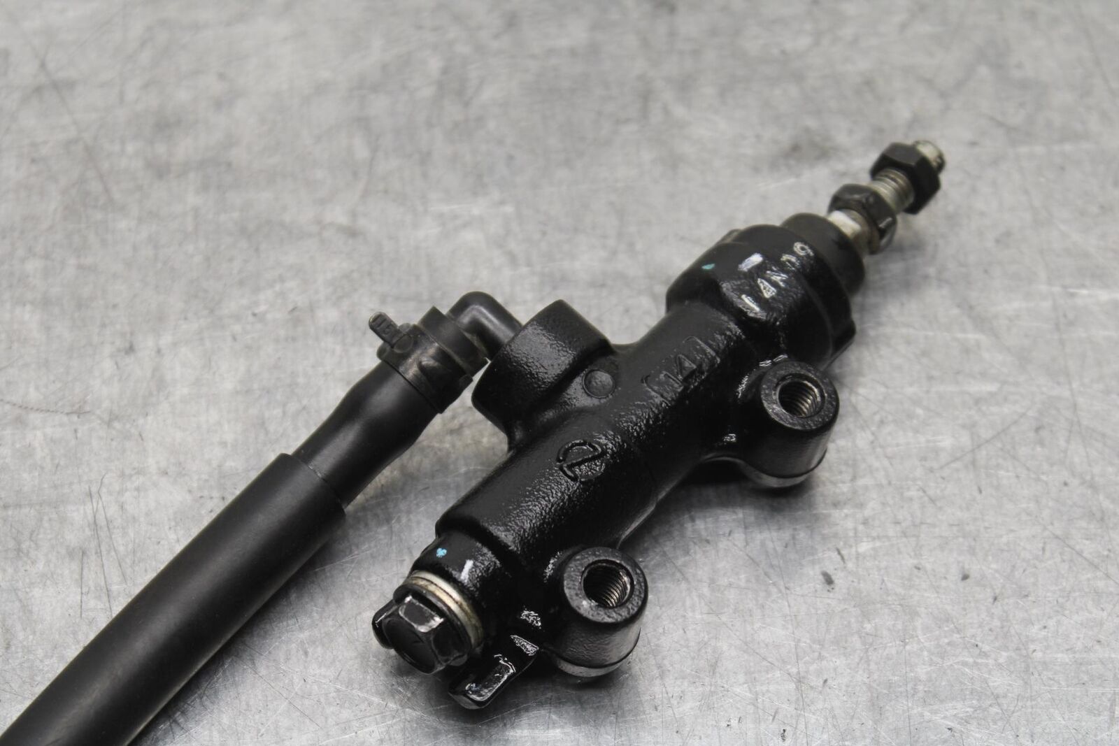 15-16 KAWASAKI EX300 REAR BACK BRAKE MASTER CYLINDER W RESERVOIR BB635