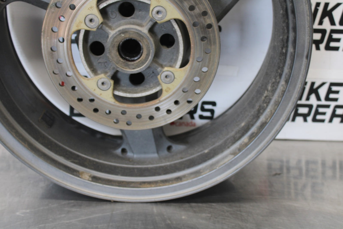 00-05 KAWASAKI NINJA ZX12R REAR WHEEL BACK RIM & ROTOR BB892