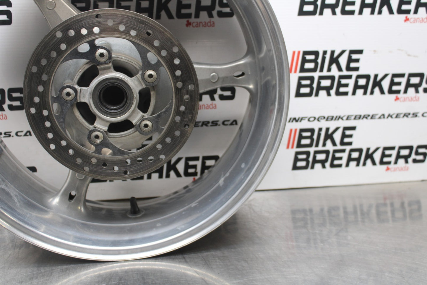 07 SUZUKI GSXR1000 REAR WHEEL BACK RIM & ROTOR BRAKE DISC BB770