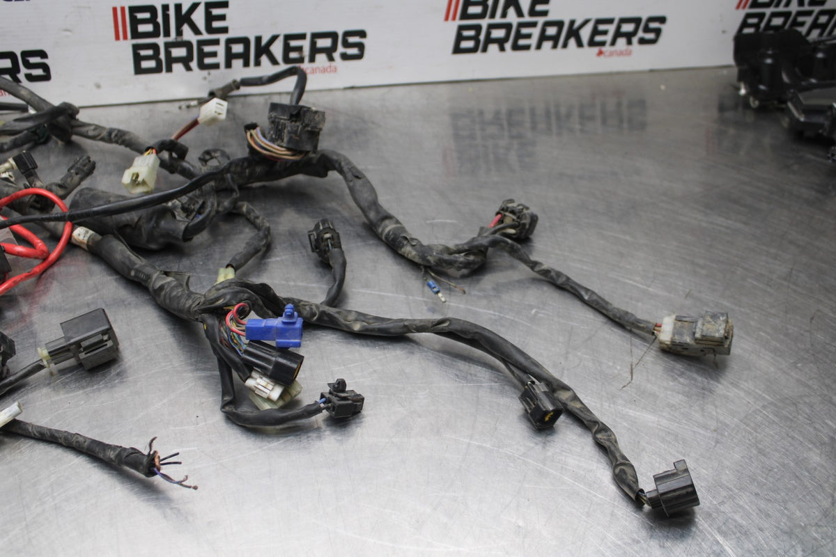 08-16 YAMAHA YZF R6 MAIN ENGINE WIRING HARNESS MOTOR WIRE LOOM BB798