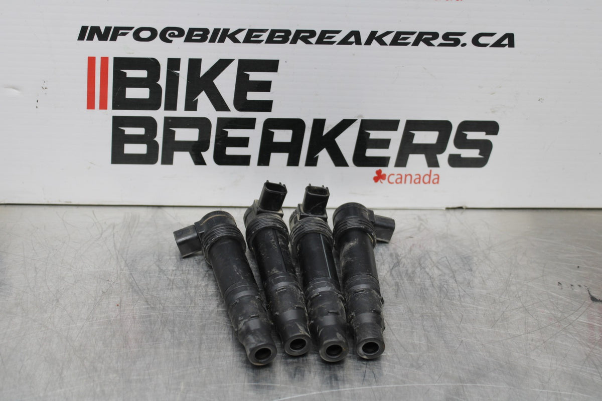 19-23 KAWASAKI NINJA ZX6R IGNITION COILS COIL SPARK PLUG CAPS BB188