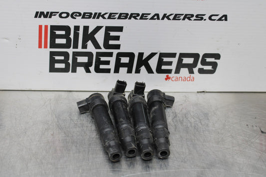 19-23 KAWASAKI NINJA ZX6R IGNITION COILS COIL SPARK PLUG CAPS BB188
