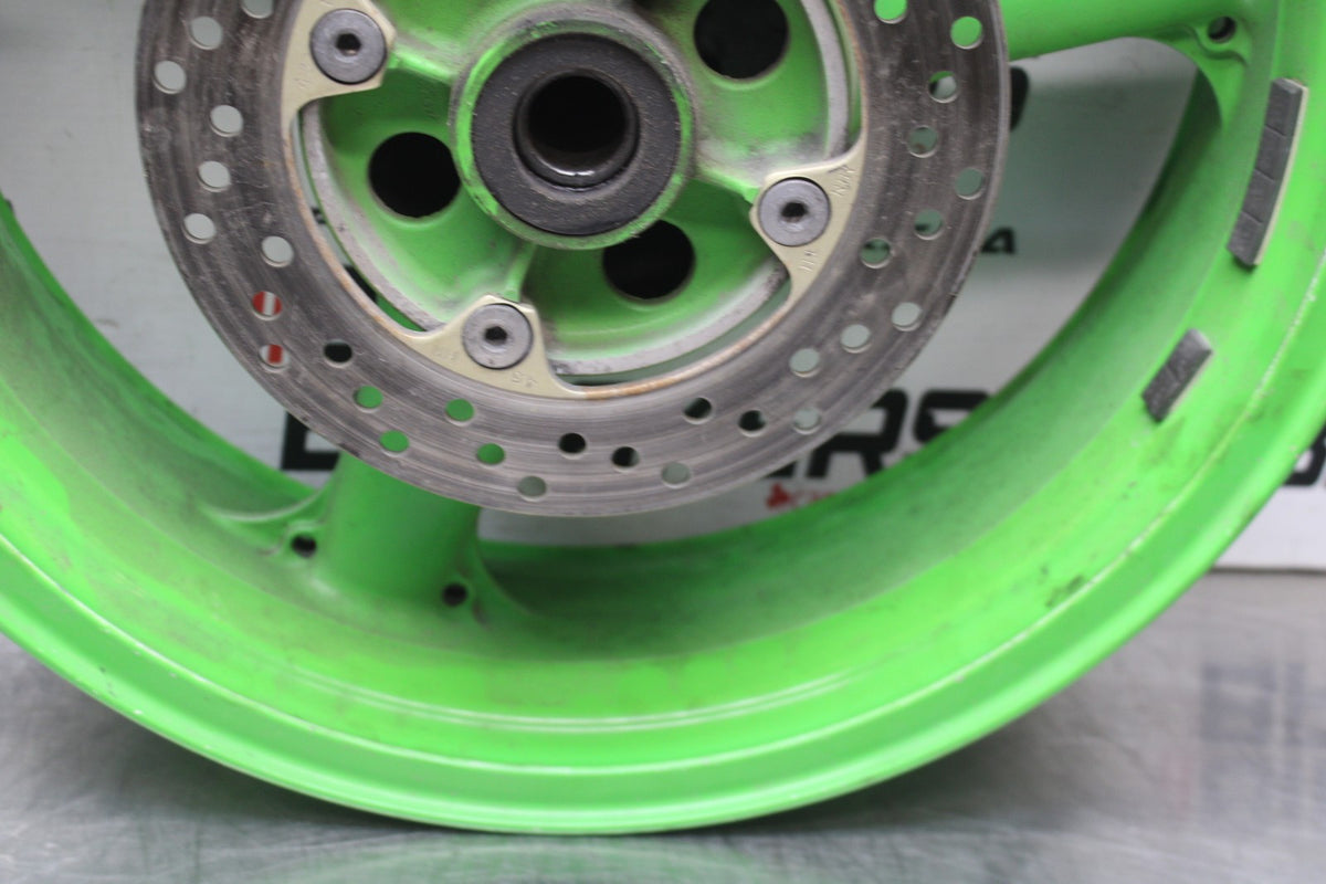 98 KAWASAKI NINJA ZX6 REAR WHEEL BACK RIM & ROTOR BB870