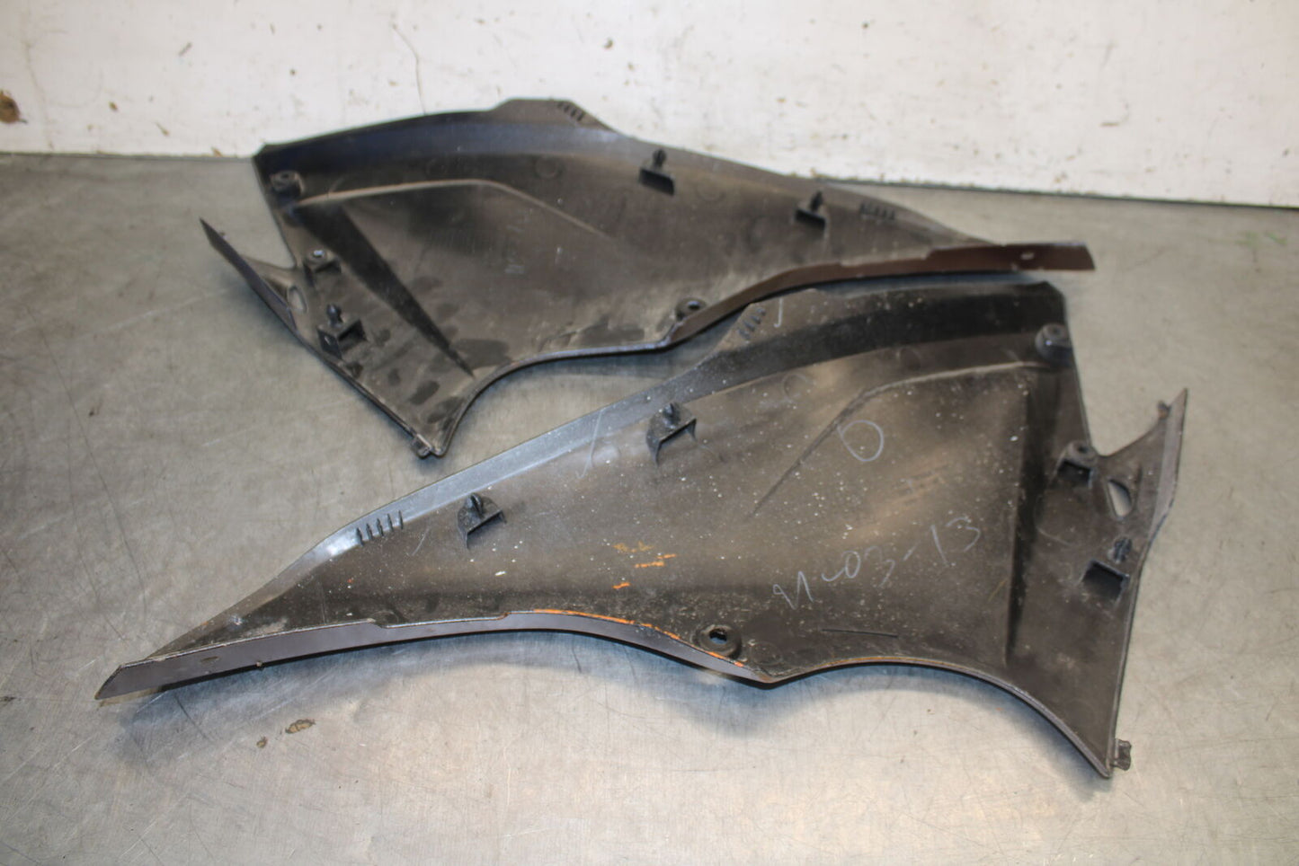 13-15 HONDA CBR500R RIGHT LEFT SIDE SEAT PANELS TRIMS COWLS FAIRINGS COVER BB704