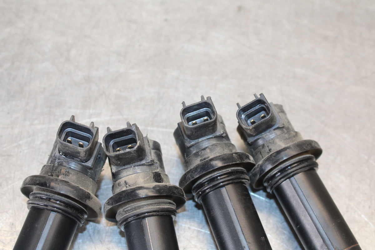 09-14 YAMAHA YZF R1 IGNITION COILS COIL SPARK PLUG CAPS 14B-82310-00-00 BB696