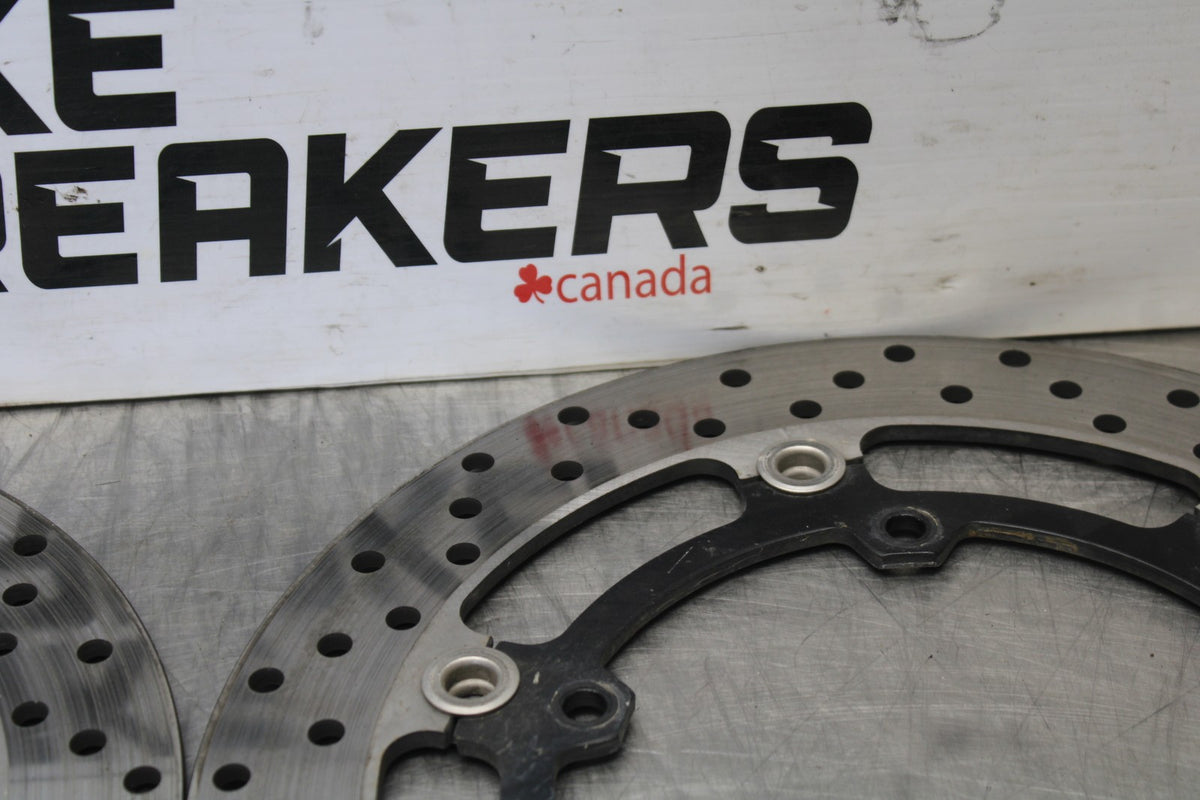 15-17 YAMAHA FJ09 FRONT LEFT RIGHT BRAKE ROTORS DISCS BB906