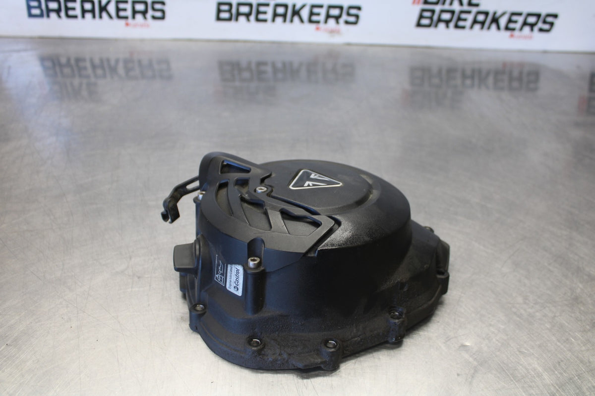 15 TRIUMPH TIGER 800 CLUTCH SIDE ENGINE MOTOR COVER BB873