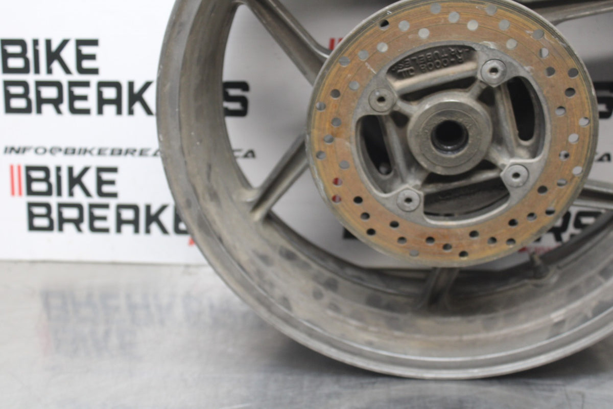 06 KAWASAKI Z750 REAR WHEEL BACL RIM & ROTOR BB837