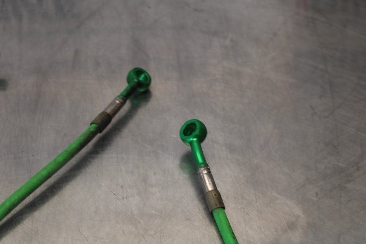 2007 Kawasaki Ninja ZX6R ZX600P AFTERMARKET FRONT REAR BRAKE HOSES LINES BB175