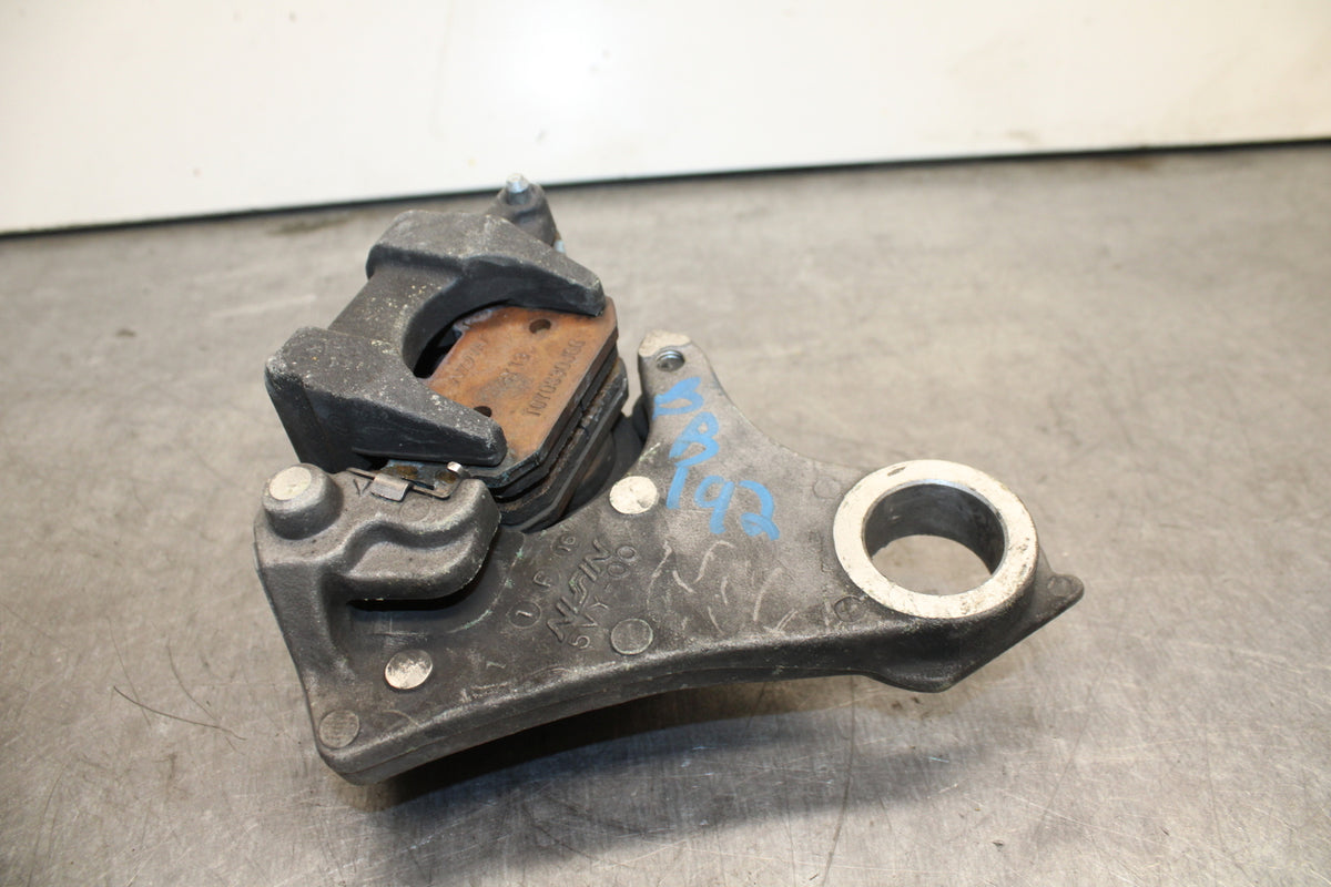 09-14 YAMAHA YZF R1 REAR BACK BRAKE CALIPER W MOUNT BRACKET BB118