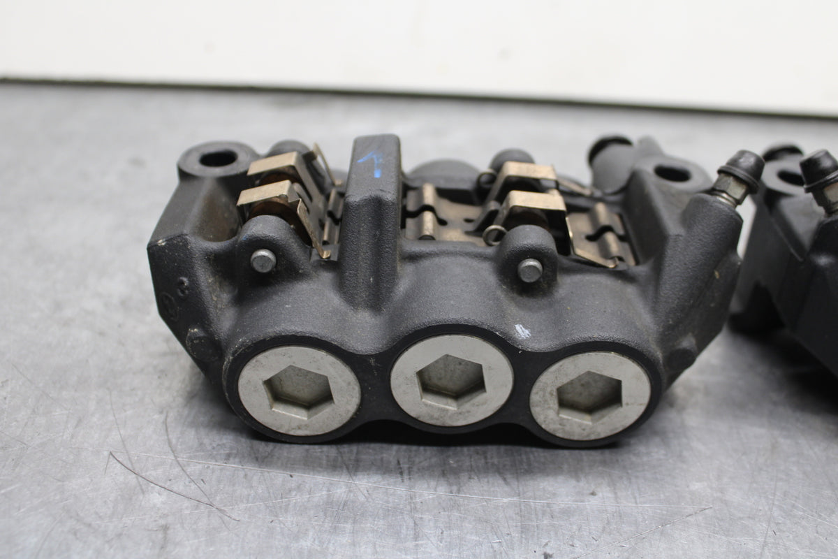 09-14 YAMAHA YZF R1 RIGHT LEFT FRONT BRAKE CALIPER SET PAIR CALIPERS BB118