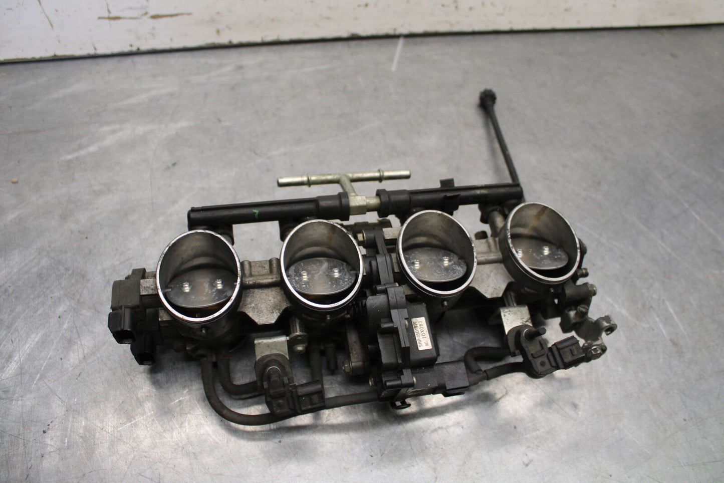 09-12 KAWASAKI NINJA ZX6R MAIN FUEL INJECTORS / THROTTLE BODIES 16163-0128 BB656