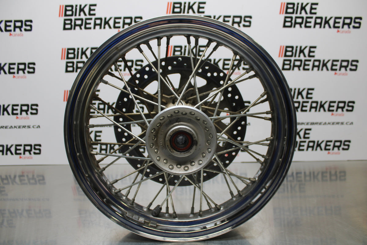 04 SUZUKI INTRUDER 800 FRONT WHEEL FRONT RIM & ROTOR BB758