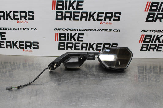 08 KAWASAKI NINJA ZX10R RIGHT SIDE REAR VIEW MIRROR & TURN SIGNAL BB201