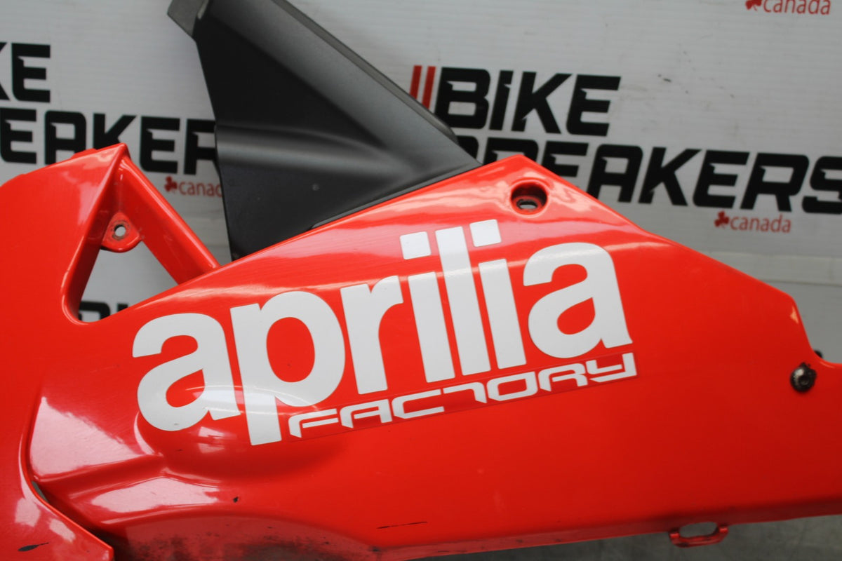 15 APRILIA RSV4 FACTORY APRC ABS LEFT LOWER BOTTOM BELLY SIDE FAIRING COWL BB901