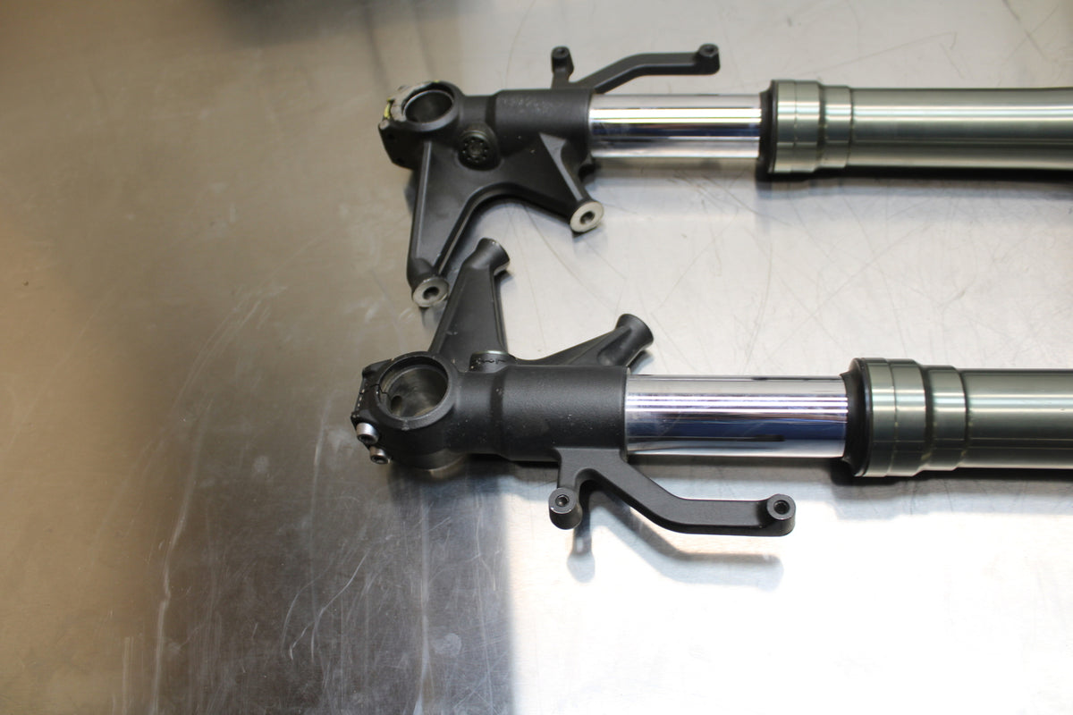 09-12 KAWASAKI NINJA ZX6R FRONT FORKS SHOCK  SET PAIR 44071-0633-828 B630