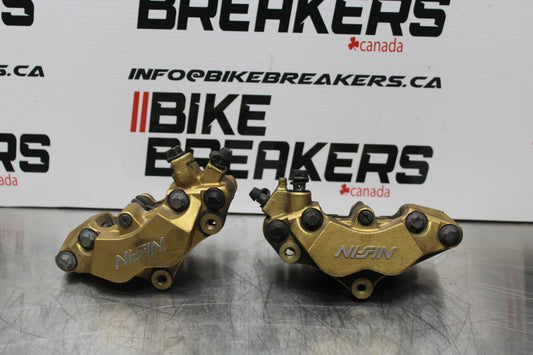 98-05 HONDA SUPER HAWK 1000 VTR1000F RIGHT LEFT FRONT BRAKE CALIPER SET BB152