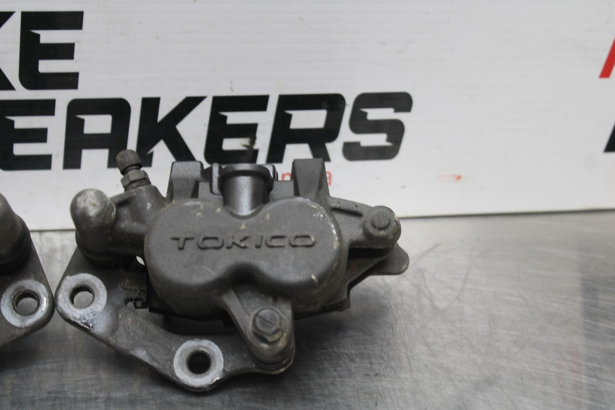 06-07 KAWASAKI NINJA 650R EX650A RIGHT LEFT FRONT BRAKE CALIPER SET PAIR BB774