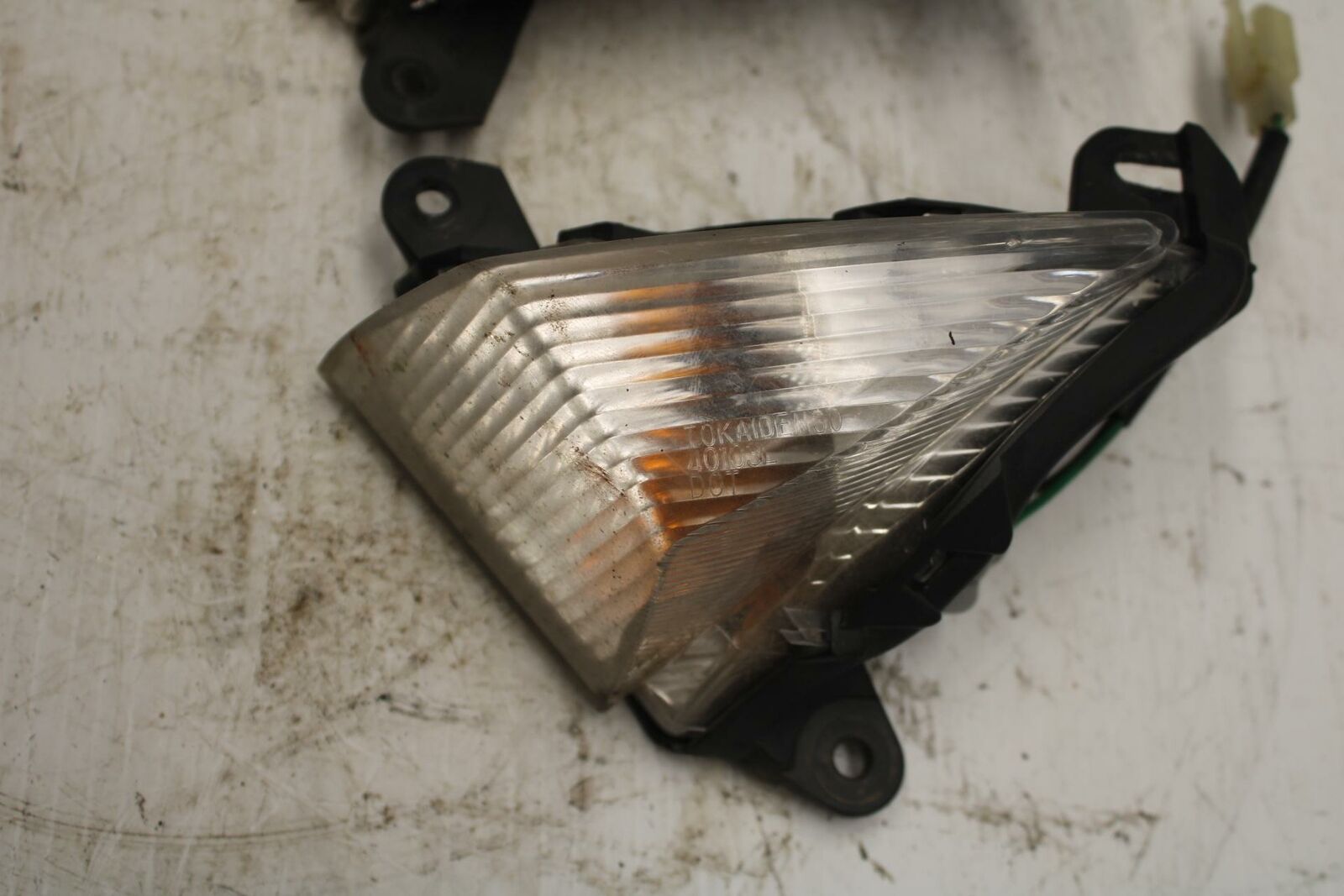 09-12 KAWASAKI NINJA ZX6R FRONT LEFT RIGHT TURN SIGNALS LIGHT INDICATORS BB272