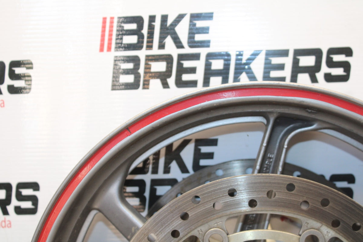 06-07 HONDA INTERCEPTOR 800 VFR800 FRONT WHEEL FRONT TIM & ROTORS BB917