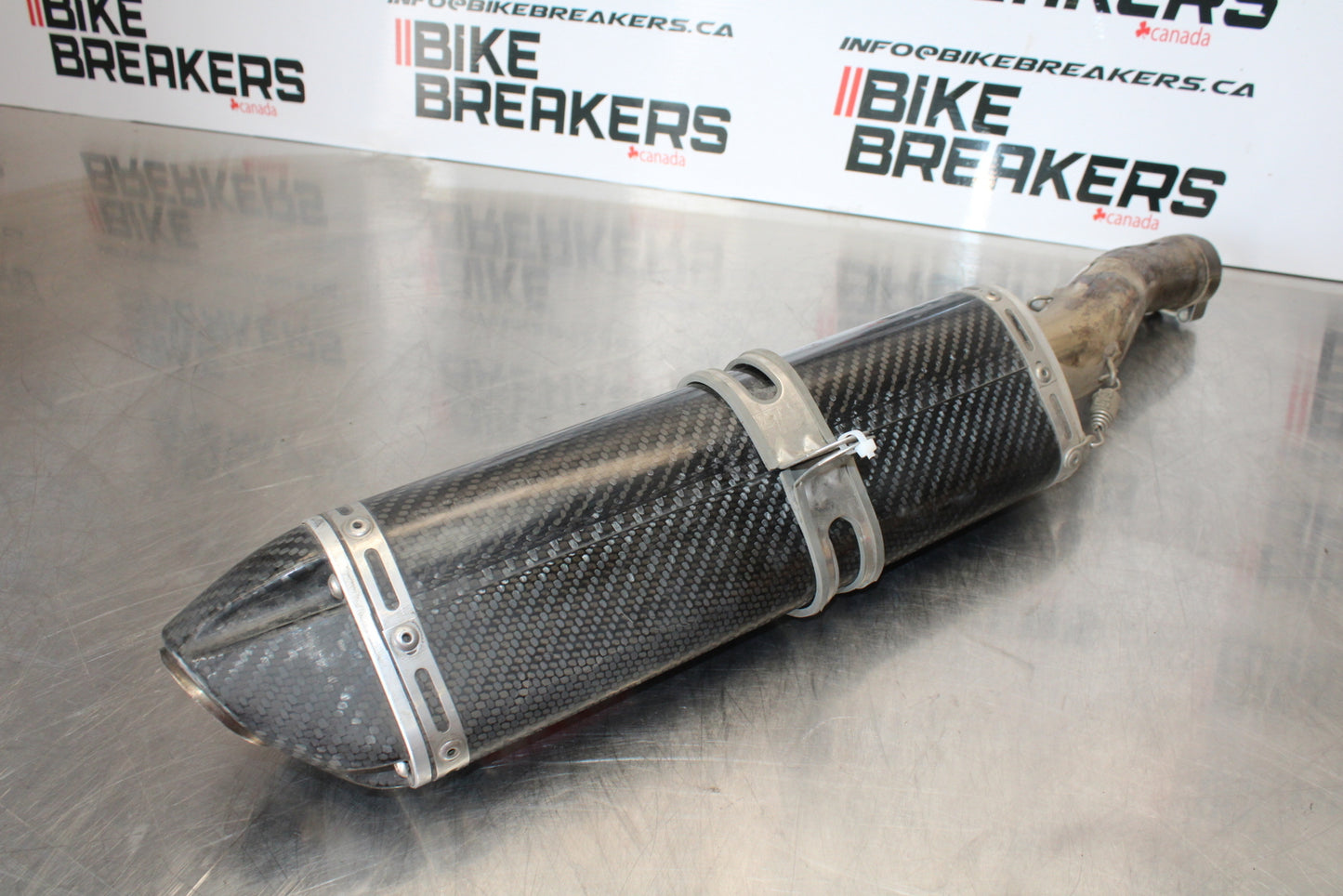 07-08 YAMAHA YZF R1 YOSHIMURA RIGHT EXHAUST MUFFLER SLIP ON CAN SILENCER BB160