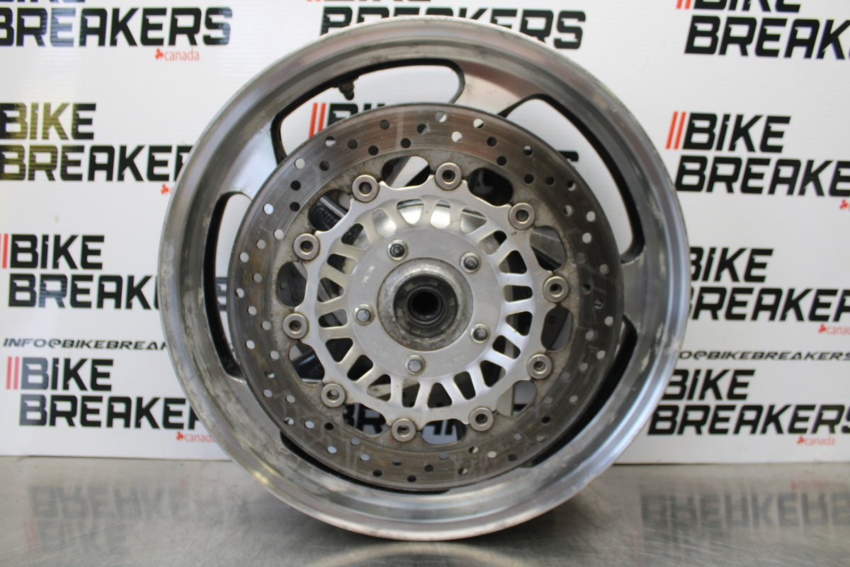 05 TRIUMPH ROCKET III FRONT WHEEL FRONT RIM & ROTORS BB186