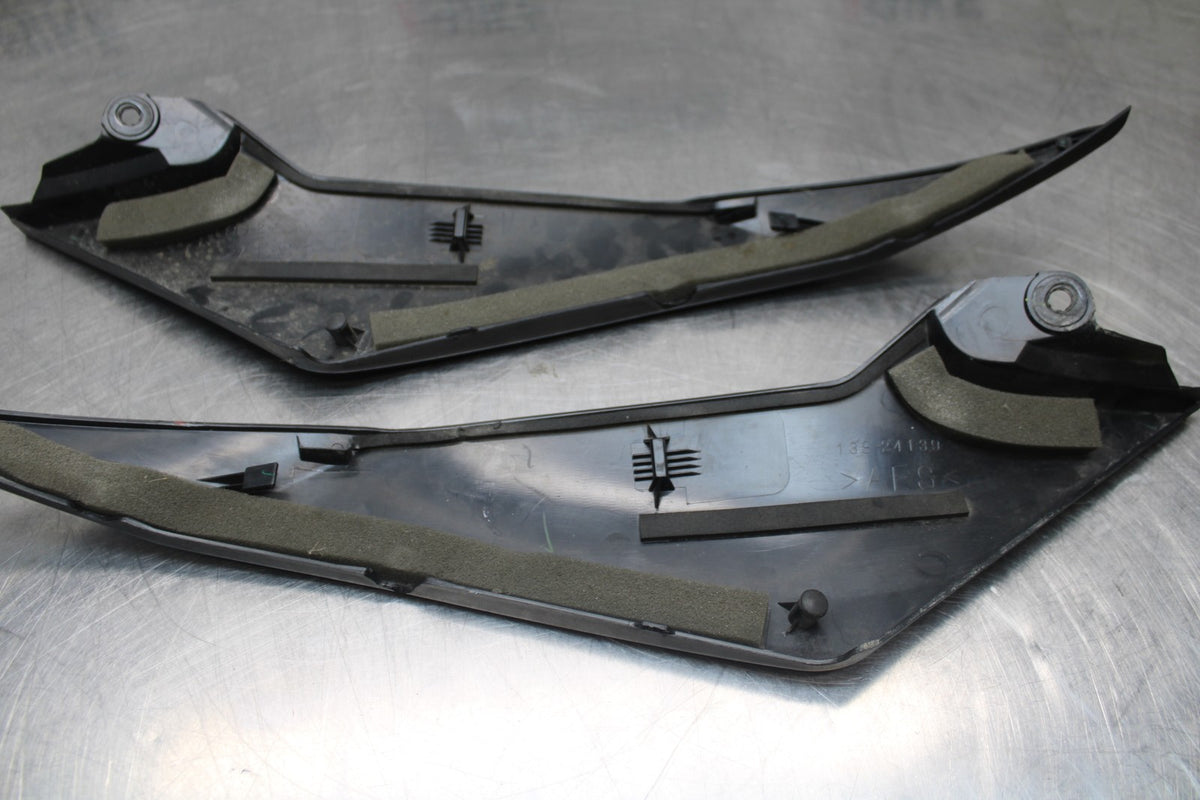 08-16 YAMAHA YZF R6 RIGHT LEFT GAS FUEL TANK PANELS COVERS TRIM SET COWLS  BB856