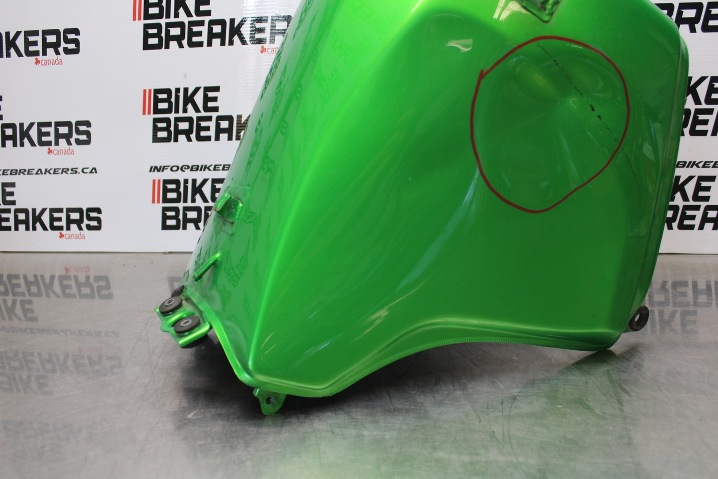 08-18 KAWASAKI KLR650 GAS TANK FUEL CELL PETROL RESERVOIR BB183