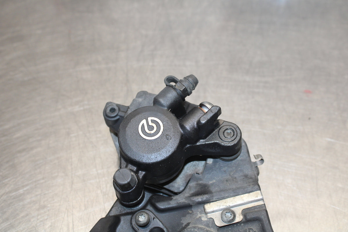 10-11 BMW S1000RR REAR BACK BRAKE CALIPER W MOUNT BRACKET BB168